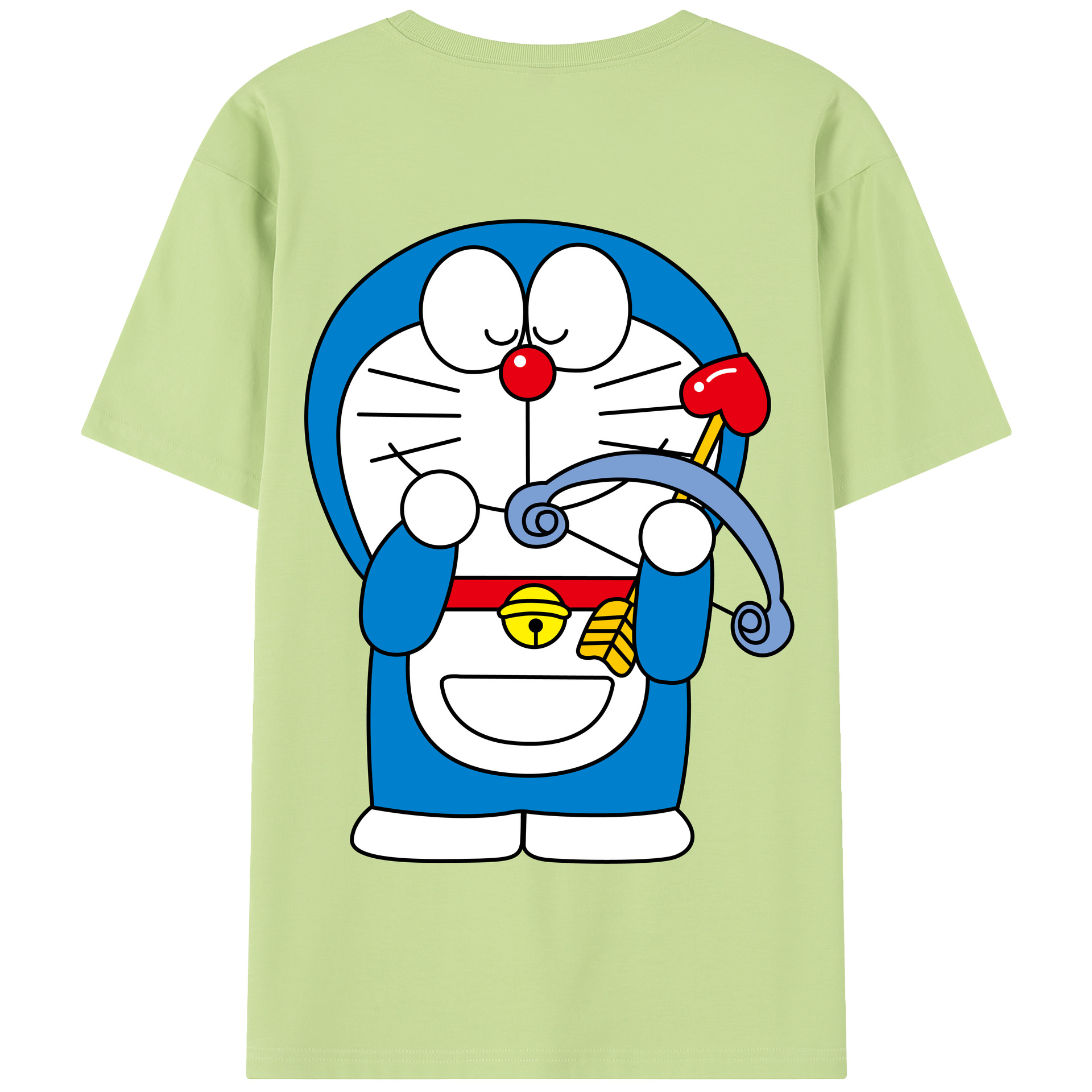 （画像用） ドラえもん Doraemon 綿100％半袖Tシャツ（背面プリント）